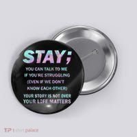 Suicide Prevention Awareness Shirt Stay Your Life Matters Button thumb 0