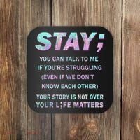 Suicide Prevention Awareness Shirt Stay Your Life Matters Coaster thumb 0
