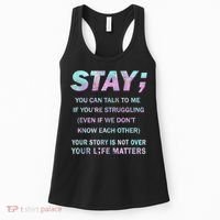 Suicide Prevention Awareness Shirt Stay Your Life Matters Women's Tank Top thumb 0