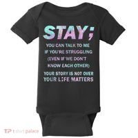 Suicide Prevention Awareness Shirt Stay Your Life Matters Baby Bodysuit thumb 0