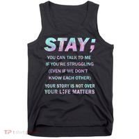 Suicide Prevention Awareness Shirt Stay Your Life Matters Tank Top thumb 0