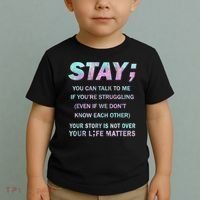 Suicide Prevention Awareness Shirt Stay Your Life Matters Toddler T-Shirt thumb 2