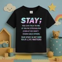 Suicide Prevention Awareness Shirt Stay Your Life Matters Toddler T-Shirt thumb 3