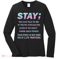 Suicide Prevention Awareness Shirt Stay Your Life Matters Women's Long Sleeve Shirt thumb 0