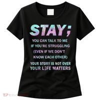 Suicide Prevention Awareness Shirt Stay Your Life Matters Women's T-Shirt thumb 0