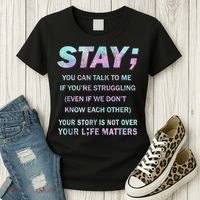 Suicide Prevention Awareness Shirt Stay Your Life Matters Women's T-Shirt thumb 3