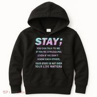 Suicide Prevention Awareness Shirt Stay Your Life Matters Kids Hoodie thumb 0