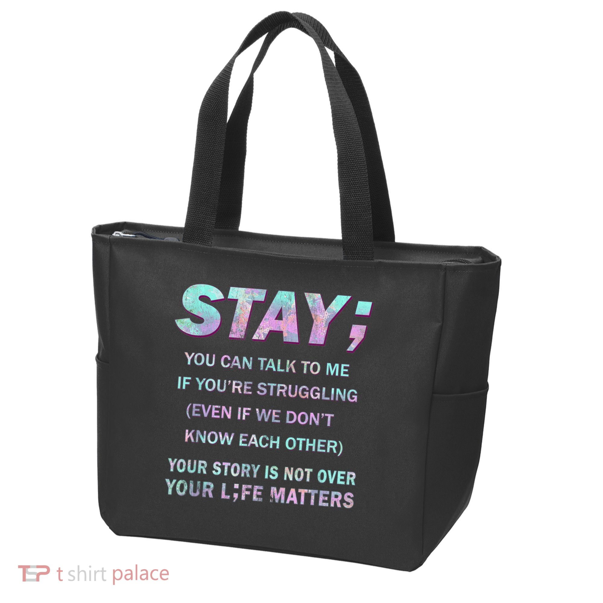 Suicide Prevention Awareness Shirt Stay Your Life Matters Tote Bag