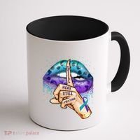 Suicide Prevention Awareness Still Here Still Fighting Lips Cool Gift Coffee Mug thumb 1