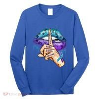 Suicide Prevention Awareness Still Here Still Fighting Lips Cool Gift Long Sleeve Shirt thumb 0