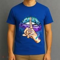Suicide Prevention Awareness Still Here Still Fighting Lips Cool Gift T-Shirt thumb 3