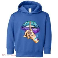 Suicide Prevention Awareness Still Here Still Fighting Lips Cool Gift Toddler Hoodie thumb 0