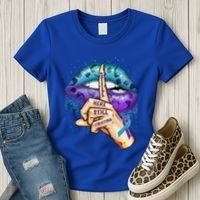 Suicide Prevention Awareness Still Here Still Fighting Lips Cool Gift Women's T-Shirt thumb 3
