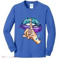 Suicide Prevention Awareness Still Here Still Fighting Lips Cool Gift Kids Long Sleeve Shirt thumb 0