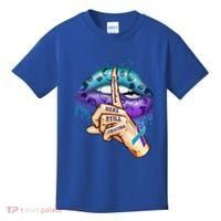Suicide Prevention Awareness Still Here Still Fighting Lips Cool Gift Kids T-Shirt thumb 0