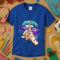 Suicide Prevention Awareness Still Here Still Fighting Lips Cool Gift Kids T-Shirt thumb 3