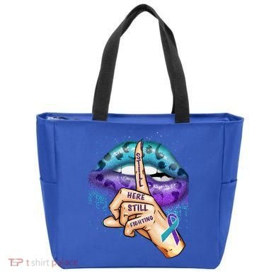 Suicide Prevention Awareness Still Here Still Fighting Lips Cool Gift Tote Bag