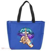 Suicide Prevention Awareness Still Here Still Fighting Lips Cool Gift Tote Bag thumb 0