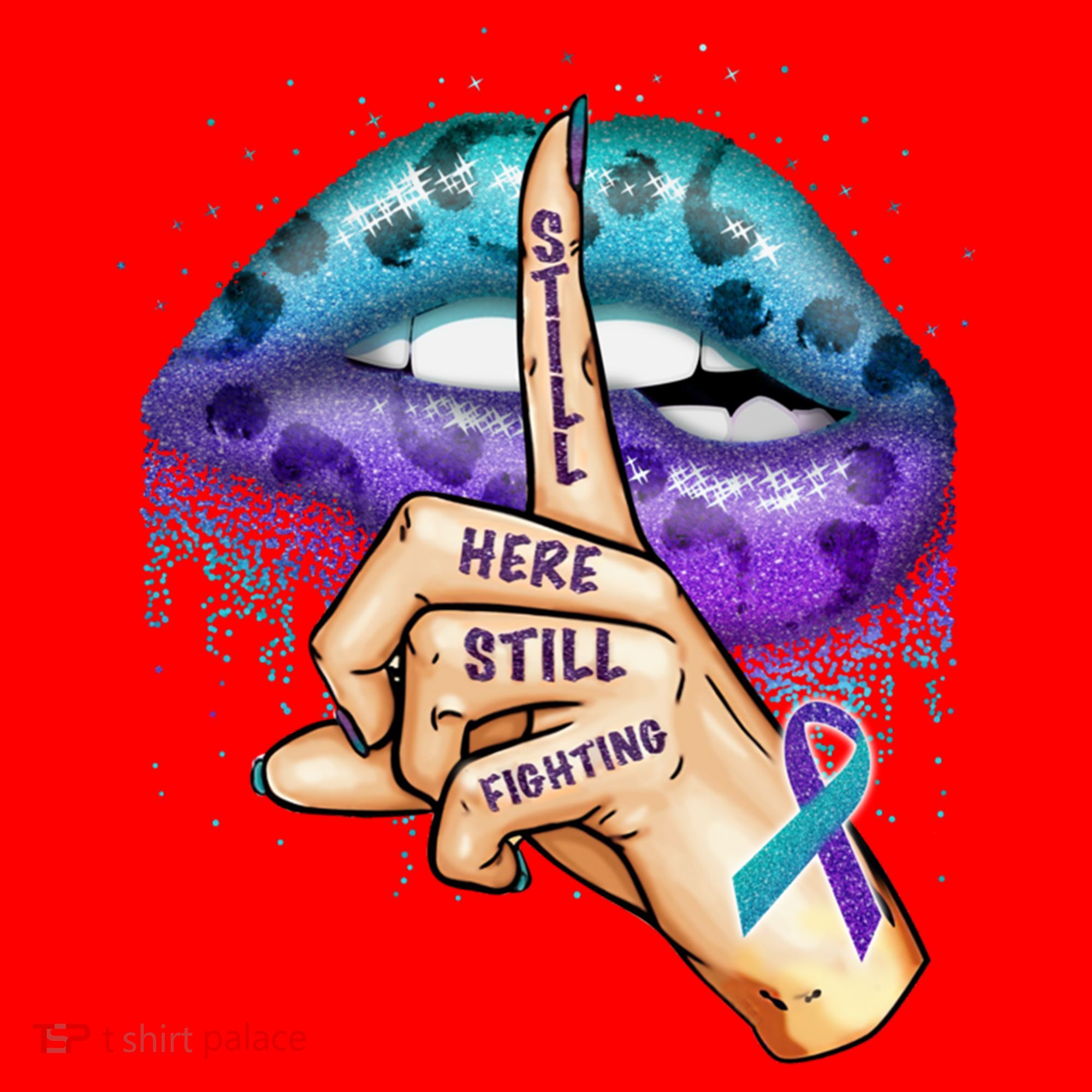Suicide Prevention Awareness Still Here Still Fighting Lips Cool Gift Santa Hat