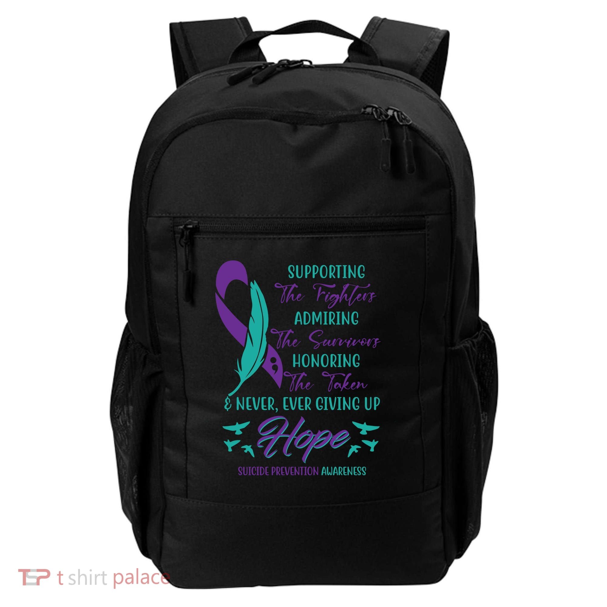Suicide Prevention Awareness Hope Quote Backpack