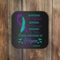 Suicide Prevention Awareness Hope Quote Coaster thumb 0