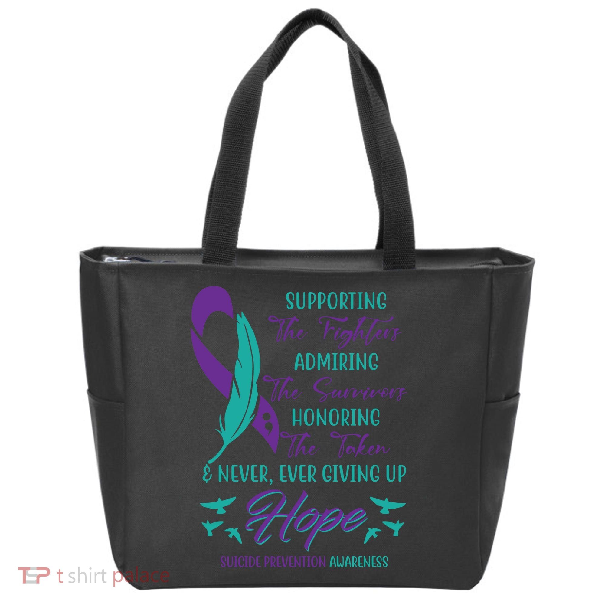 Suicide Prevention Awareness Hope Quote Tote Bag