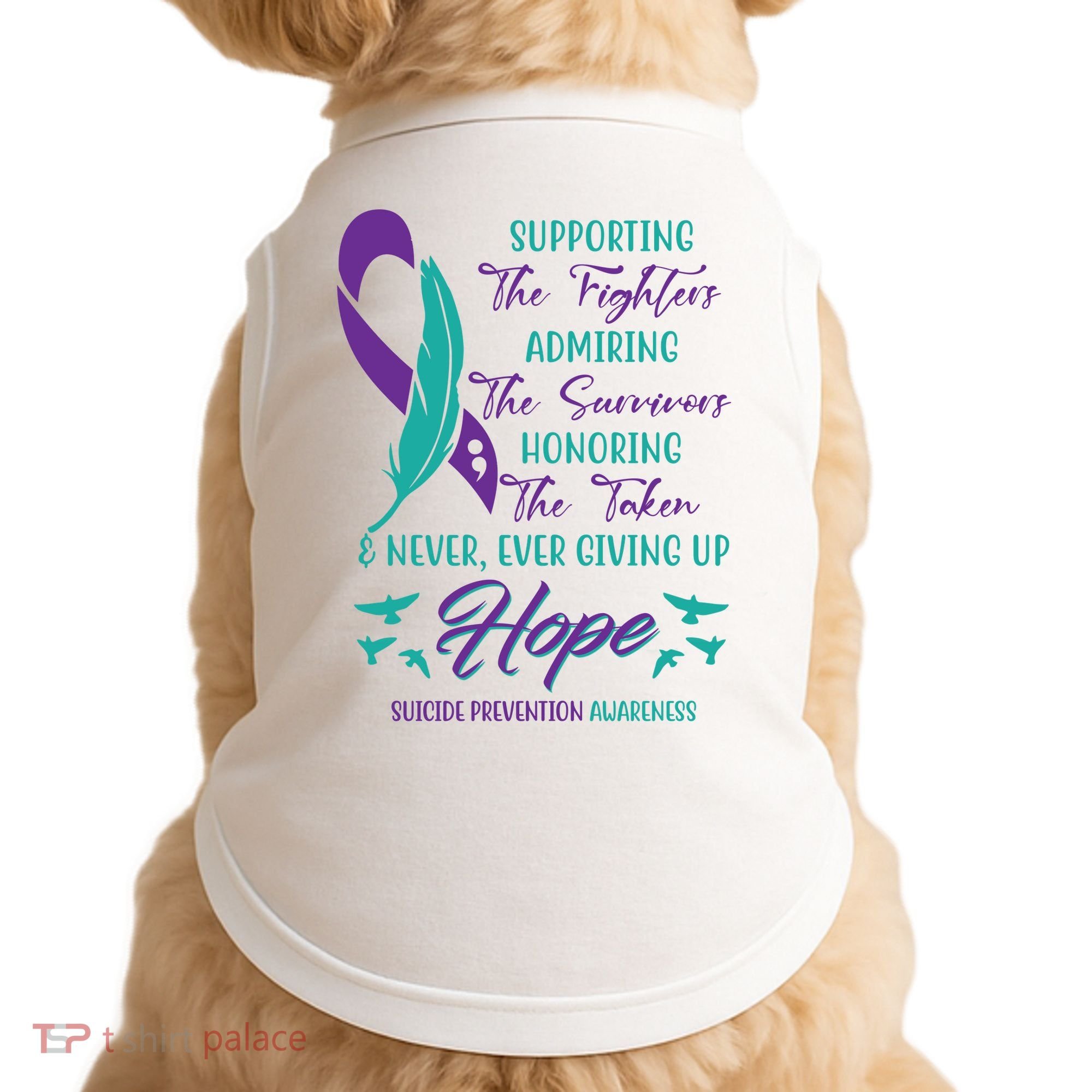 Suicide Prevention Awareness Hope Quote Doggie Tank
