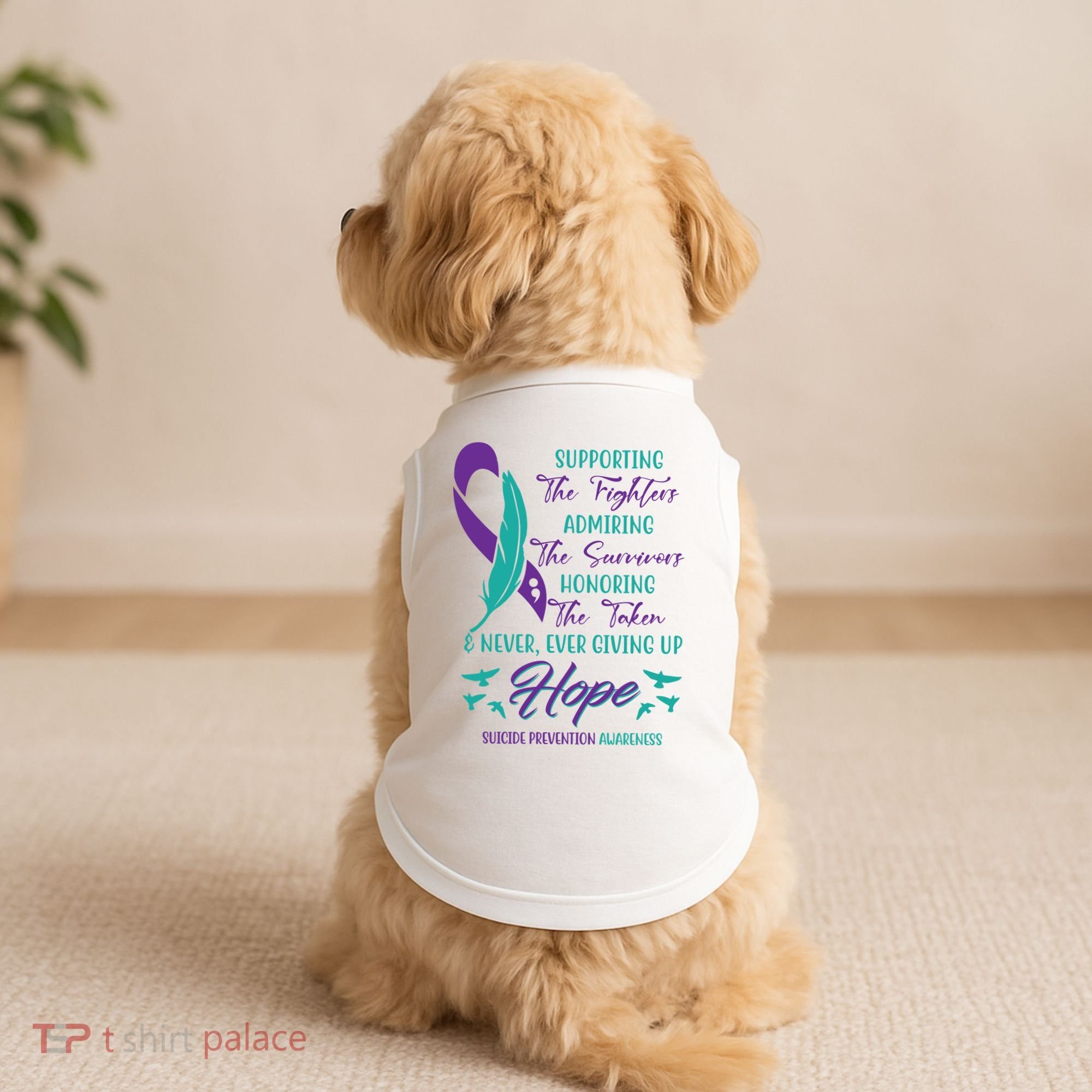 Suicide Prevention Awareness Hope Quote Doggie Tank