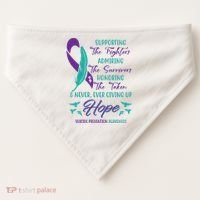 Suicide Prevention Awareness Hope Quote USA-Made Doggie Bandana thumb 0