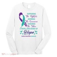 Suicide Prevention Awareness Hope Quote Long Sleeve Shirt thumb 0