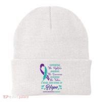Suicide Prevention Awareness Hope Quote Beanie thumb 0