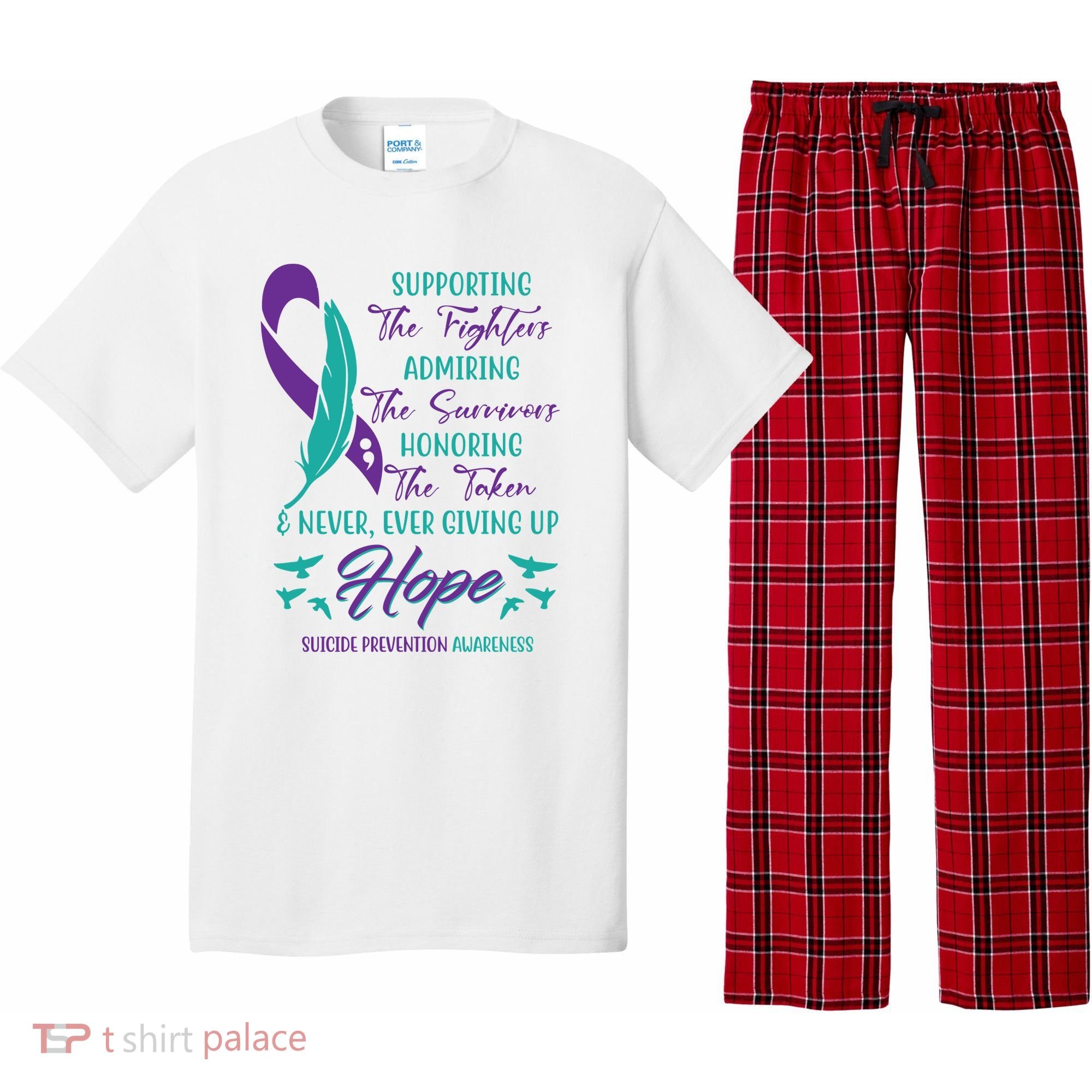 Suicide Prevention Awareness Hope Quote Pajama Set