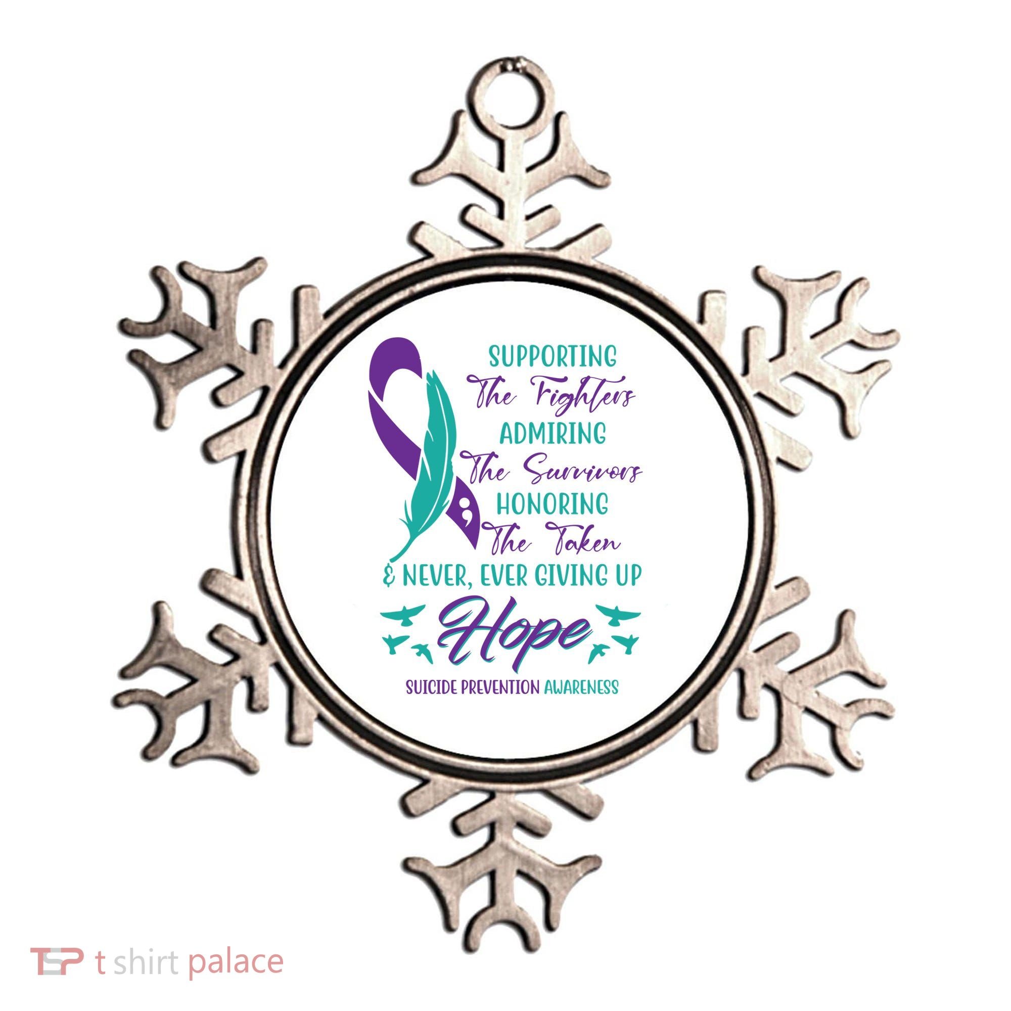 Suicide Prevention Awareness Hope Quote Ornament