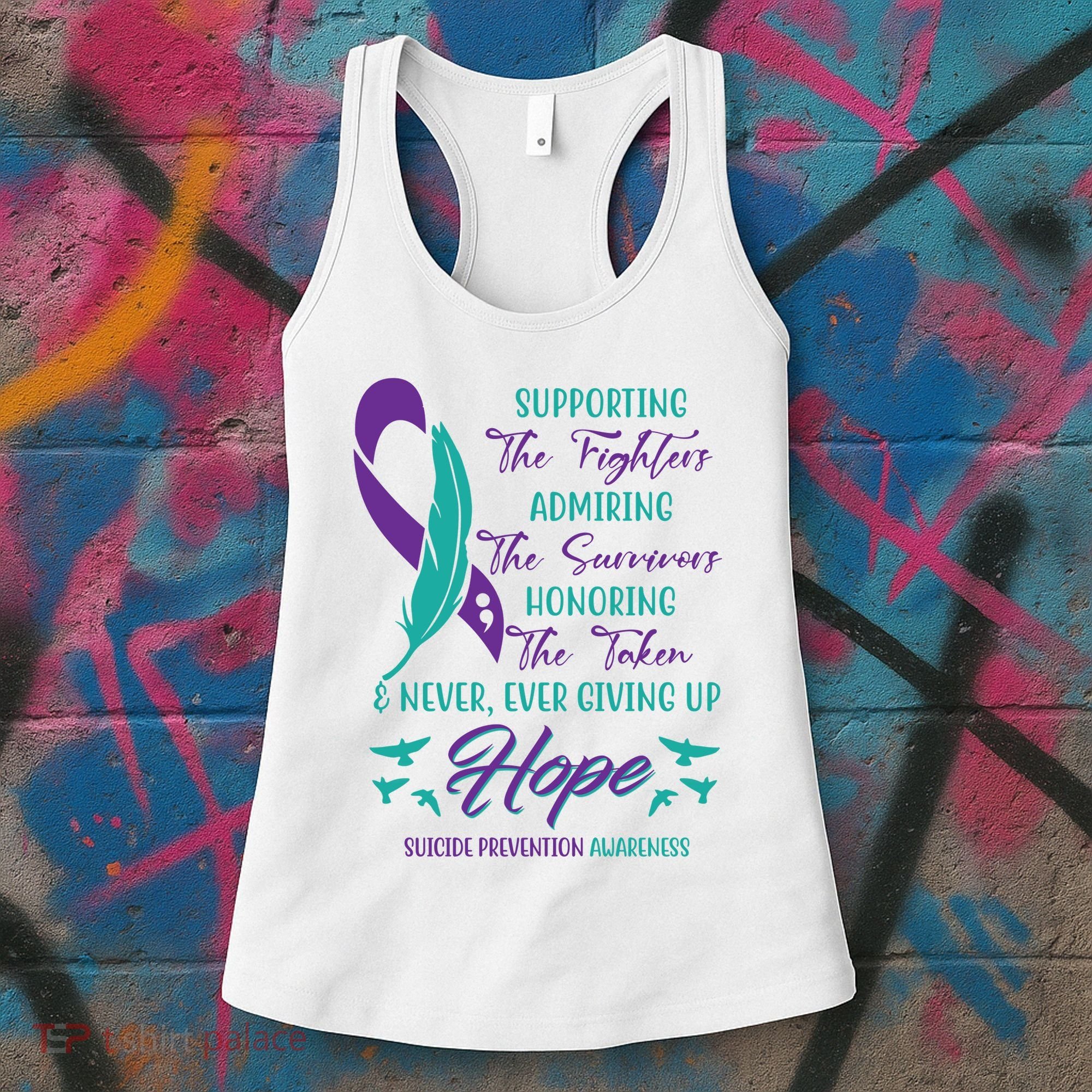 Suicide Prevention Awareness Hope Quote Women's Tank Top