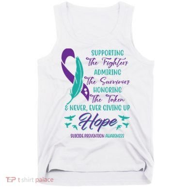 Suicide Prevention Awareness Hope Quote Tank Top