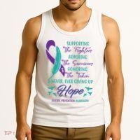 Suicide Prevention Awareness Hope Quote Tank Top thumb 3