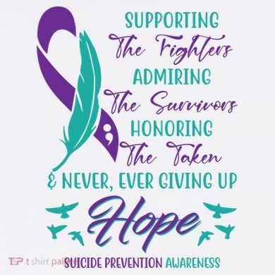 Suicide Prevention Awareness Hope Quote Tank Top