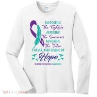 Suicide Prevention Awareness Hope Quote Women's Long Sleeve Shirt thumb 0