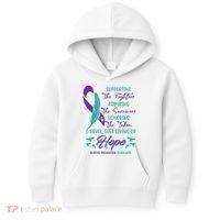 Suicide Prevention Awareness Hope Quote Kids Hoodie thumb 0