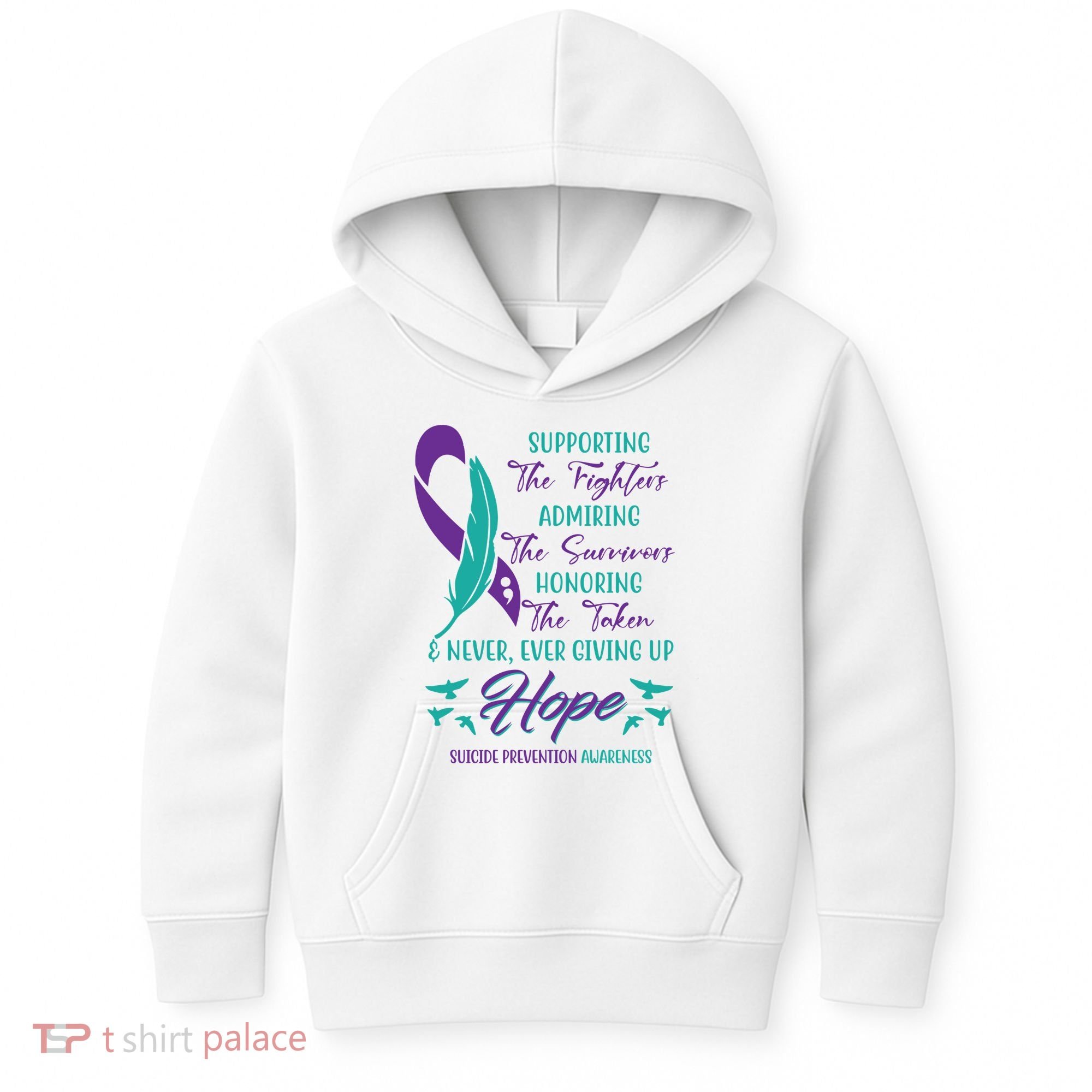 Suicide Prevention Awareness Hope Quote Kids Hoodie