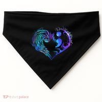Suicide Prevention Awareness Teal Purple Heart You Matter Funny Gift USA-Made Doggie Bandana thumb 0