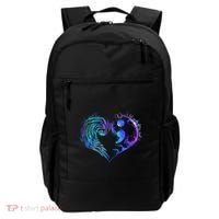 Suicide Prevention Awareness Teal Purple Heart You Matter Funny Gift Backpack thumb 0