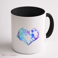 Suicide Prevention Awareness Teal Purple Heart You Matter Funny Gift Coffee Mug thumb 1