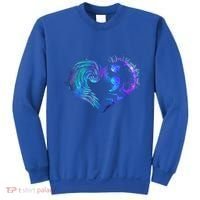 Suicide Prevention Awareness Teal Purple Heart You Matter Funny Gift Sweatshirt thumb 0