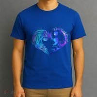 Suicide Prevention Awareness Teal Purple Heart You Matter Funny Gift T-Shirt thumb 3