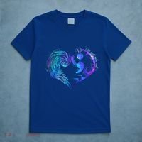 Suicide Prevention Awareness Teal Purple Heart You Matter Funny Gift T-Shirt thumb 5