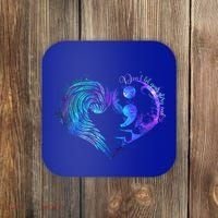 Suicide Prevention Awareness Teal Purple Heart You Matter Funny Gift Coaster thumb 0