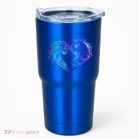 Suicide Prevention Awareness Teal Purple Heart You Matter Funny Gift Tumbler thumb 0