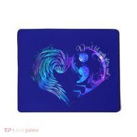 Suicide Prevention Awareness Teal Purple Heart You Matter Funny Gift Mousepad thumb 0