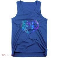 Suicide Prevention Awareness Teal Purple Heart You Matter Funny Gift Tank Top thumb 0